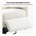 thumbnail image 4 of Nursery Recliner Chair Electric Power Glider Swivel Rocking with USB, Waterproof Stain-resistant, White, 4 of 11