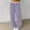 #Purple, variant on DPTALR Women's Solid Color Drawstring Furry Wide Leg Cuffed Warm Trousers,Navy,Size S
