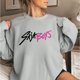 thumbnail image 1 of Pop cazadora para niña Demo-n Hunters Printed Anime Print Long-Sleeved Sweatshirt （Gray）, 1 of 4