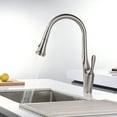 thumbnail image 5 of sumerain Single Handle High Arc Pull Out Kitchen Faucet,Stainless Steel Brushed Nickel Kitchen Sink Faucets with Pull Down Sprayer, 5 of 10