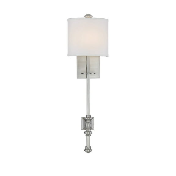 Devon by Brian Thomas 1-Light Wall Sconce in Satin Nickel