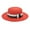 Red, variant on iHPH7 Straw Sun Hats for Women Sun Protection Hat Packable Sun Hat Beach Hats for Women Wide Brim Fedora Hats for Men, Black One Size