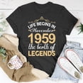 thumbnail image 5 of November 1959 Birthday Life Begins In November 1959 V2 TShirt, 5 of 6