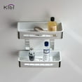 thumbnail image 2 of Kibi Chrome Bathroom Hardware Accessory Wall Mounted Front Basket, 2 of 3