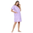 thumbnail image 4 of Casual Nights Women's Dressing Gown - XXL, 55% Cotton, Short Sleeve Woven Robe Duster, 4 of 5