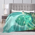 thumbnail image 5 of Bulbasaur Blanket, Soft Flannel Throw Cozy Flannel Blankets Travel Throw Blanket Super Soft Lightweight Bedding Lap Chair Sofa for Adults Kids Teens 80"X60", 5 of 9