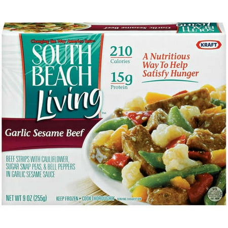 South Beach Living Frozen Entrees: Garlic Sesame Beef, 9 oz