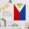 thumbnail image 5 of FMSHPON Philippines Flag Clipboard Hardboard Wood Nursing Clip Board and Pull for Standard A4 Letter 13x9 inches, 5 of 5