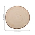 thumbnail image 6 of TEHAUX 2-Pack Natural Wood Slices for Crafting, Table Painting, Home Decor, Projects, Beige Wood Chips for Use, 6 of 8