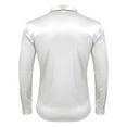 thumbnail image 4 of Men's Glossy 70s Vintage Disco Long Sleeve Shirt Casual Top, 4 of 5
