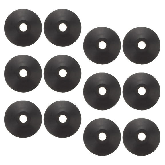 OUNONA Black Rubber Conical Washers for Toilet Tank Maintenance, High Efficiency Sealing, Leak Prevention, 12 Pieces
