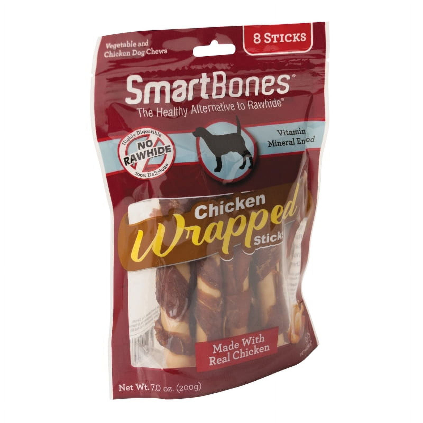 SmartBones Chicken-Wrapped Sticks for Dogs, Rawhide-Free, 8 Treats