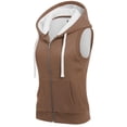 thumbnail image 3 of MixMatchy Women's Sleeveless Sherpa Lining Zip Up Cozy Vest, 3 of 5