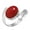 Red Stone, variant on 925 Sterling Silver Ring Garnet Quartz Handmade Jewelry