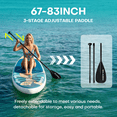 thumbnail image 4 of SOLAVERO Inflatable Stand Up Paddle Board with SUP Accessories, Anti-Slip EVA Deck, 11'×33" Blow Up Paddle Board Adults & Youth, 4 of 8
