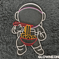 thumbnail image 3 of Glowneon Astronaut Eating Ramen Neon Sign, Japanese Ramen Led Light, 3 of 5