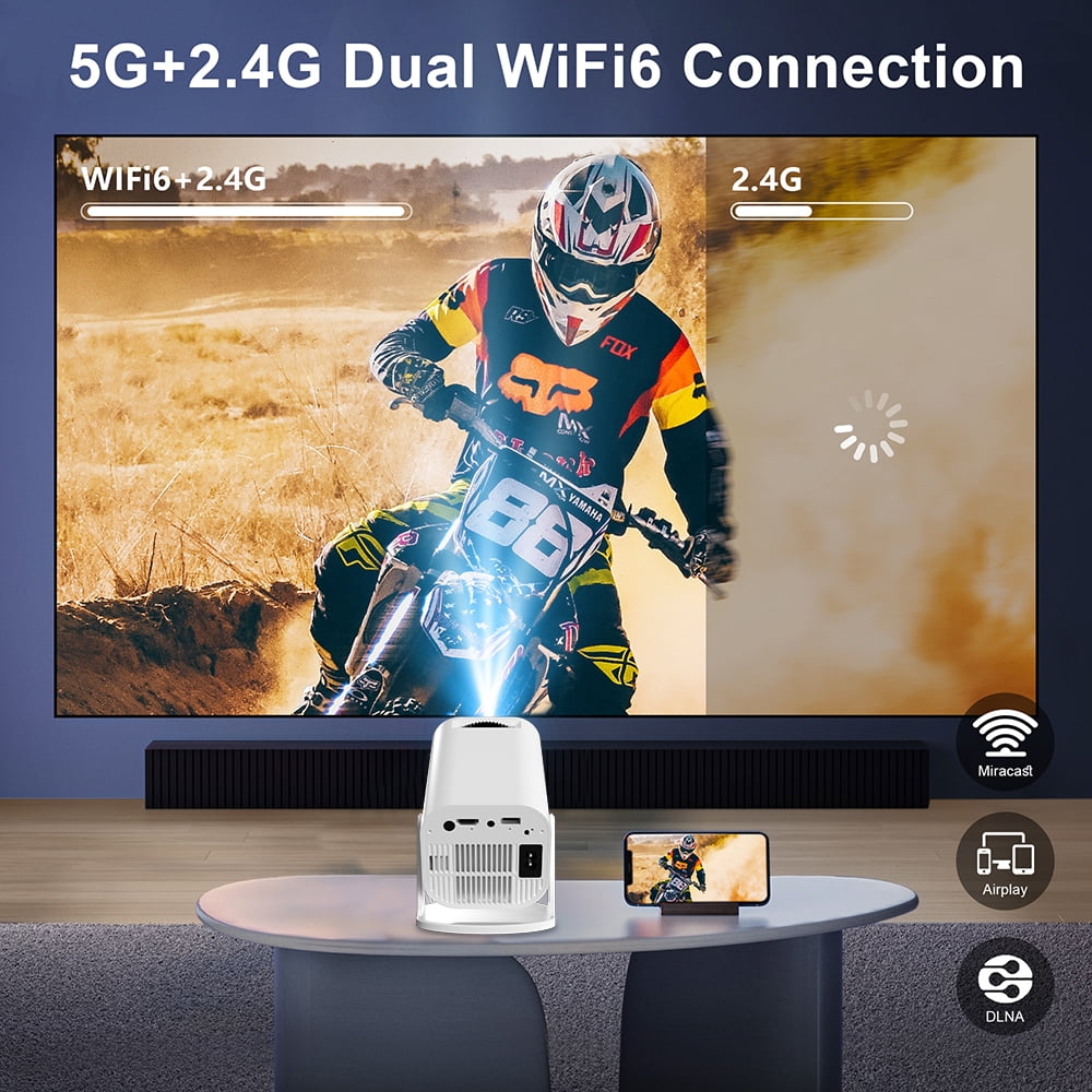 Salange P30 LCD Display Mini Multimedia Projector Native 1080P Support 4K 8K Home Theater