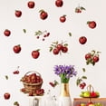 thumbnail image 1 of Adhesivos de pared de PVC con forma de manzana y cereza, fruta fresca, 30 x 90 cm, 1 of 3