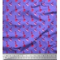 thumbnail image 1 of Soimoi Purple Rayon Crepe Fabric Lipstick & Nailpaint Fashion Print Fabric by Yard 46 Inch Wide, 1 of 3
