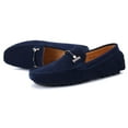 thumbnail image 5 of Go Tour New Mens Casual Loafers Moccasins Slip On Driving Shoes Blue 12/48, 5 of 7