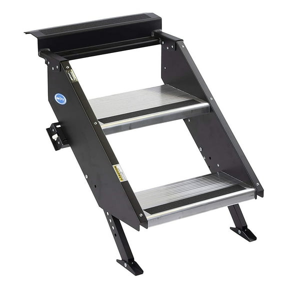 MORryde StepAbove 25" to 29.5" 2 Step RV Camper Motorhome Entry Stairs