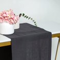 thumbnail image 1 of GFDYREE Linendo Hemstitch Linen Table Runner 14x72 Inches Long - Charcoal Grey, 100% Pure Linen Fabric Tabletop Deco for Wedding,Party,Home, 1 of 4