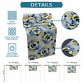 thumbnail image 6 of Gray Blue Bees Farmhouse Table Runner 72 Inches, Spring Summer Botanical Flowers Bed Runner Dresser Scarves Tabletop for Indoor Outdoor Parties/Ceremony/Banquet, 16" x 72", 6 of 9