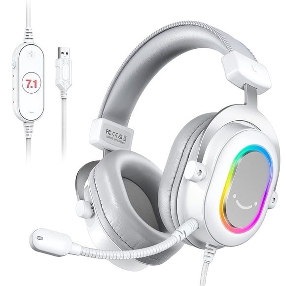 Auriculares para juegos FIFINE USB RGB 7.1 Surround Sound para PC/PS4