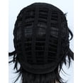 thumbnail image 2 of Peluca corta y negra de capas Linfairy para cosplay y disfraces de Halloween para hombres, 2 of 3