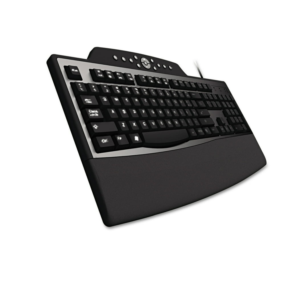 Kensington Pro Fit Comfort Keyboard, Keys, Wired, Black