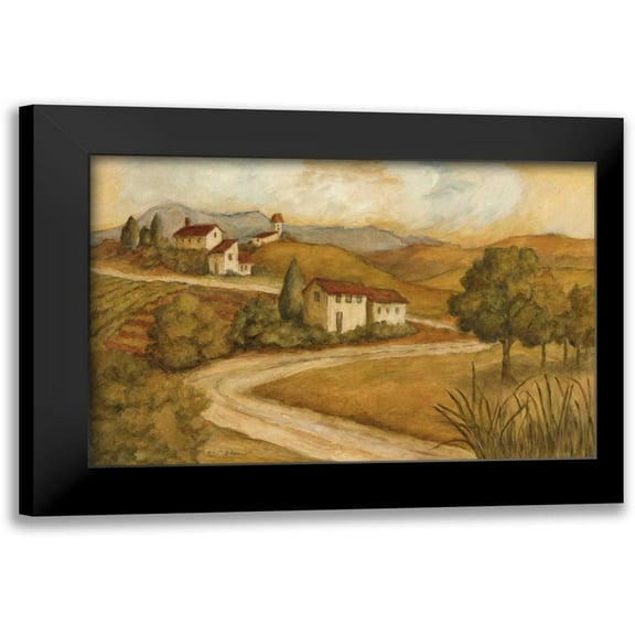 Olson, Charlene 14x11 Black Modern Framed Museum Art Print Titled - Traveling the Countryside I