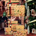 thumbnail image 4 of Christmas Gift Wrapping Paper, 12 Sheets Christmas Wrapping Paper, Kraft Paper Christmas Gift Wrapping,70x50CM,for Christmas Gift Present, 4 of 5