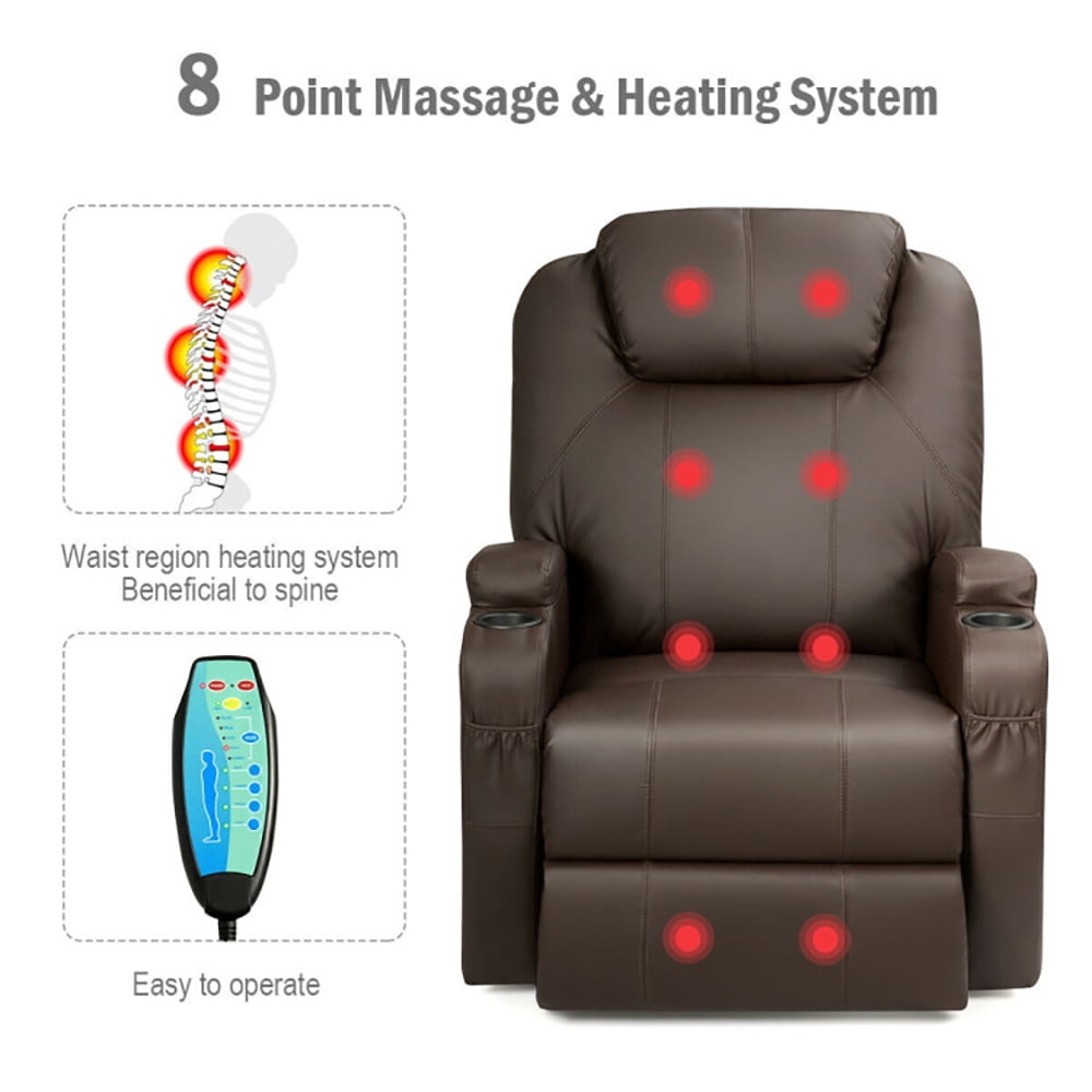 Finihen Massage Recliner Chair, Power Lift Recliner Chair with Massage and Heat for Elderly with Remote Control, for Living Room, Bedroom, Brown Finihen Massage Recliner Chair, Power Lift Recliner Chair with Massage and Heat for Elderly with Remote Control, for Living Room, Bedroom, Brown
