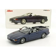 BMW 850i Cabriolet Blue Limited Edition to 500 pieces Worldwide 1/18 Model Car by Schuco