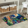 thumbnail image 7 of Pofeuu Colorful Floral Forest Fairy Print Flannel Doormats Rug16"x24"Rug Washable Doormats Indoor Outdoor Rugs for Layered Front Door Mats, Porch, Kitchen, Entryway, 7 of 7