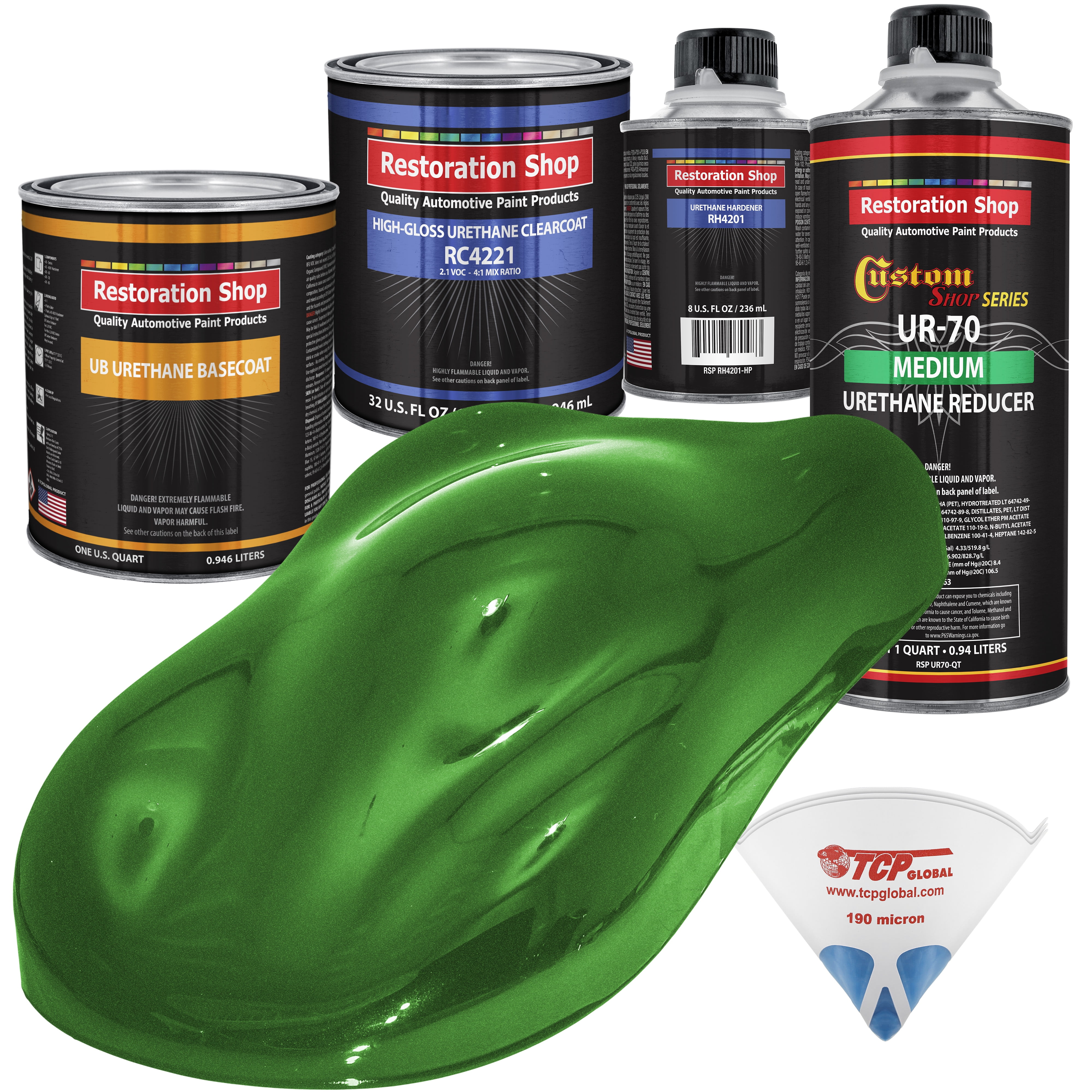 Firemist Green Quart URETHANE BASECOAT CLEARCOAT Car Auto Body Paint