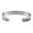 E, variant on Memorial Bracelet To My Wife Stainless Steel Engraving, Wenini Adjustable Cuff Bracelet Hypoallergenic, Elegant Memorial Jewelry for Wedding Birthday Travel with Engraved Words