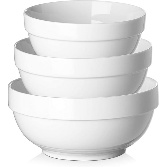 Large White Bowls