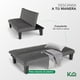 thumbnail image 3 of Sofá Cama Mia Individual Plegable y Reclinable Tapizado Lino gris oscuro, 3 of 7