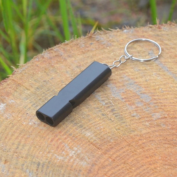 Silbato de supervivencia para acampar Herramientas EDC SOS Terremoto Silbato de emergencia de doble tubo Tmvgtek Para estrenar