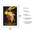 thumbnail image 2 of Asti Cinzano - Asti Spumante - Italian Sparkling White Wine - Vintage Advertising Poster by Leonetto Cappiello c.1910 - Fine Art Matte Paper Print (Unframed) 18x24in, 2 of 4