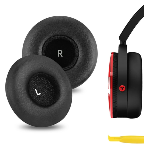 Geekria QuickFit Replacement Ear Pads for AKG Y50/ Y50BT/ Y55/ K618/ K619 (Not Suitable for AKG Y500) Headphones Ear Cushions, Repair Parts (Black)