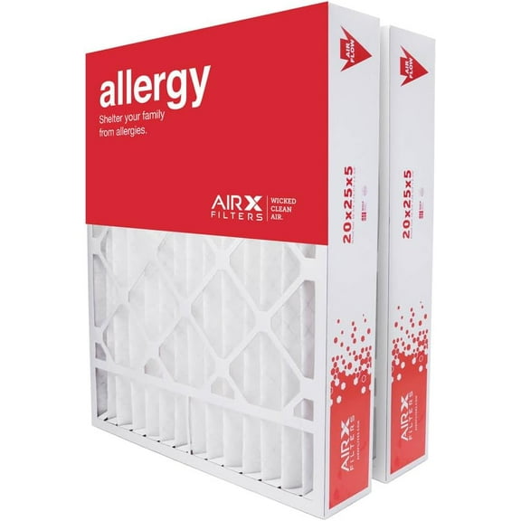 AIRx Filters 20x25x5 MERV 11 HVAC AC Furnace Air Filter Replacement for Honeywell FC100A1037 FC35A1027 CF200A1016, Allergy 2-Pack, Made in the USA