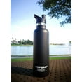 thumbnail image 5 of 25 OZ Hydro Double Wall Flask Stainless Steel Water Bottle, Bite Valve Top, Vacuum Insulated, Sweat Proof, Leak Proof Sports Thermos. Standard Mouth 25oz, BPA-Free, Keep Cold 24 Hours (black)10pc, 5 of 5