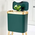 thumbnail image 5 of Modern Waste Basket with Press Open Lid Standing Trash Can for Kitchen Bathroom Household and Commercial Spaces, 5 of 8