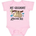 thumbnail image 3 of Inktastic My Grammy Loves Me with Sloth and Hearts Boys or Girls Baby Bodysuit, 3 of 5