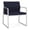 Open House Navy, variant on Gansett Reception Waiting Oversize Guest Chair / Silver Steel / Navy Blue