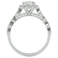thumbnail image 3 of SuperJeweler 1 1/3 Carat Oval Shape Diamond Engagement Ring In 14 Karat White Gold For Women, 3 of 6