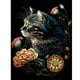 thumbnail image 1 of Cuadros Decorativos 5D bricolaje taladro redondo completo diamante pintura gato Kit arte decoración del hogar (sz3410) Wdftyju de costura negro 4 estilos, 1 of 9