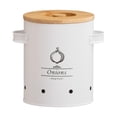 thumbnail image 3 of Luzkey Potato Storage Tin Food Container Potato Onion Garlic Storage Bin Kitchen Storage Canister for Restaurant Counter Pantry Home , M M, 3 of 8